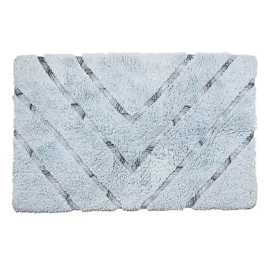 Croscill Echo Bath Rug Machine Wash in Slate Grey 100% Cotton 20